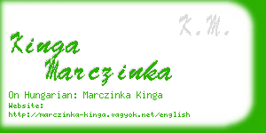 kinga marczinka business card